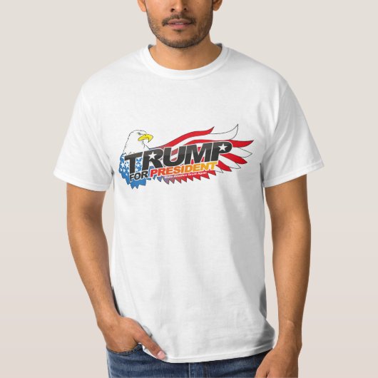 Donald Trump voor President T-shirt (Voorkant)