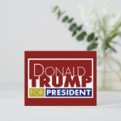Donald Trump voor President V1 Briefkaart (Staand voorkant)