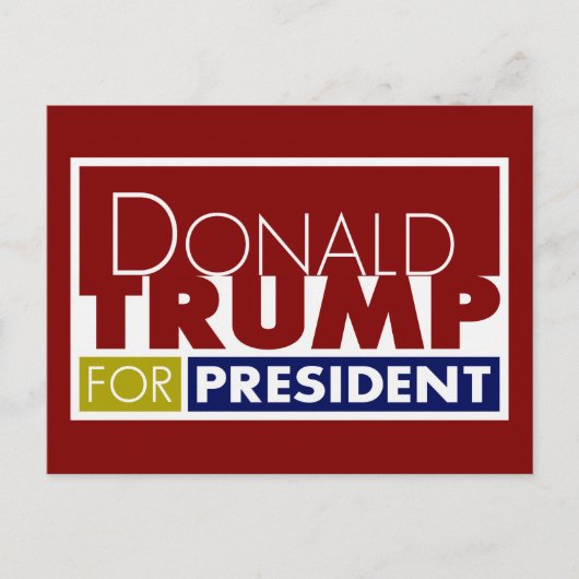 Donald Trump voor President V1 Briefkaart (Voorkant)