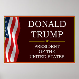 Donald Trump voor President V3 Poster