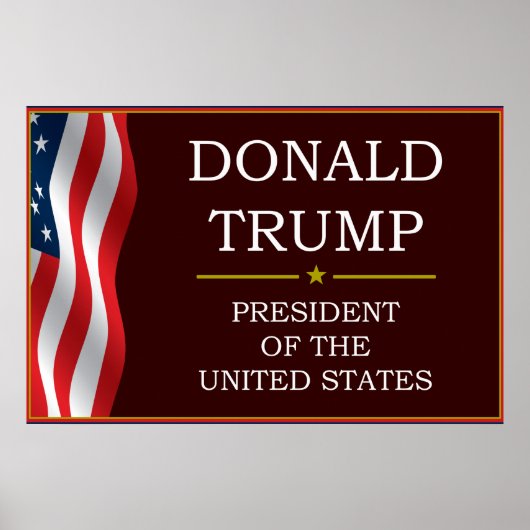 Donald Trump voor President V3 Poster (Voorkant)