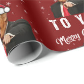 Donald Trump Vrolijk Kerstfeest Grappig Cadeaupapier (Rol Hoek)