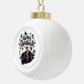 Donald Trump Vrolijk Kerstfeest Keramische Bal Ornament (Rechts)