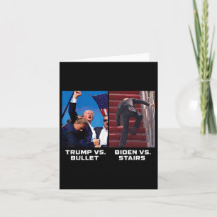 Donald Trump vs Bullet Biden vs Stairs Grappig Tru Kaart