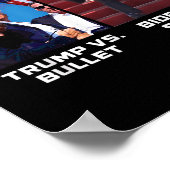 Donald Trump vs Bullet Biden vs Stairs Grappig Tru Poster (Hoek)