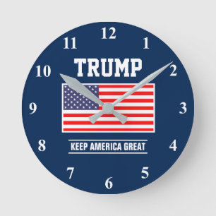 Donald Trump VS vlag republikeinse wandklok
