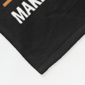 Donald Trump vuilnis Sinaasappel reflecterende vei Fleece Deken (Hoek)