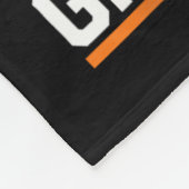 Donald Trump vuilnis Sinaasappel reflecterende vei Fleece Deken (Hoek)