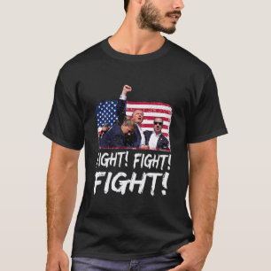 Donald Trump vuist Shirt Amerikaanse vlag T - shir