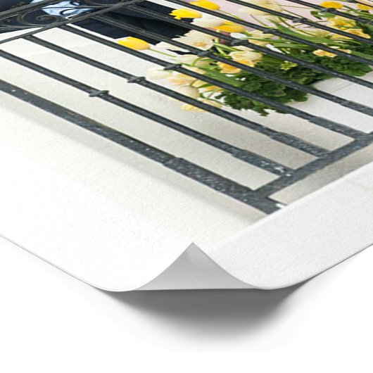 Donald Trump, W/Melania en Barron in het Witte Hui Poster (Hoek)