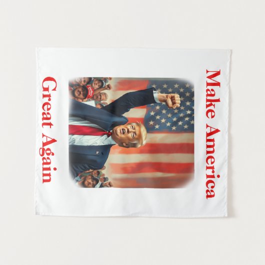 Donald Trump Wandkleed (Voorkant (horizontaal))