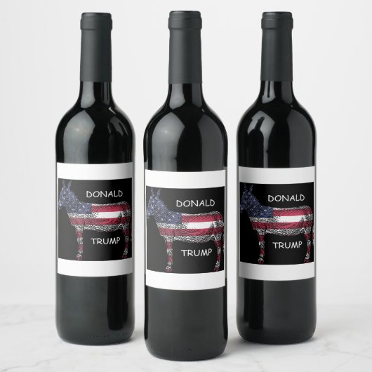 Donald Trump - Wat een ezel Wijn Etiket (Flessen)