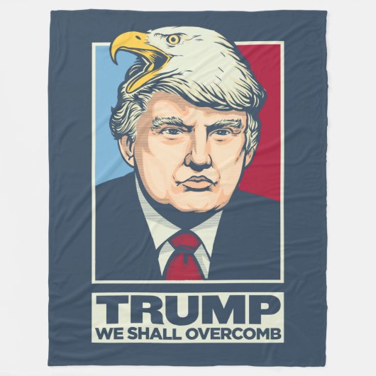 Donald Trump We zullen overcomb Fleece Deken (Voorkant)