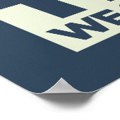 Donald Trump We zullen overcomb Poster (Hoek)