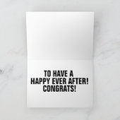 DONALD TRUMP WEDDING CONGRATULALALALATIONS KAARTEN (Binnen)