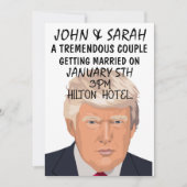 DONALD TRUMP WEDDING INVITATIONS PERSONALIZE KAART (Voorkant)