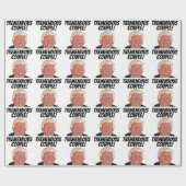 DONALD TRUMP WEDDING Wrapping Paper Cadeaupapier (Vlak)