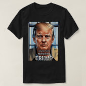 Donald Trump wees op hem tegen de Amerikaanse geva T-shirt (Design voorkant)