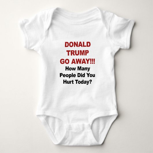 Donald Trump Wegwezen Romper (Voorkant)