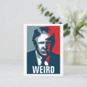 Donald Trump WEIRD Briefkaart (Staand voorkant)