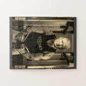 DONALD TRUMP WERKT UIT JIGSAW PUZZLE LEGPUZZEL (Horizontaal)