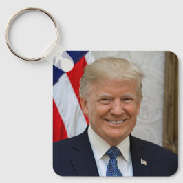 Donald Trump White House President Portrait Keycha Sleutelhanger
