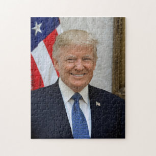 Donald Trump White House President Portret Legpuzzel