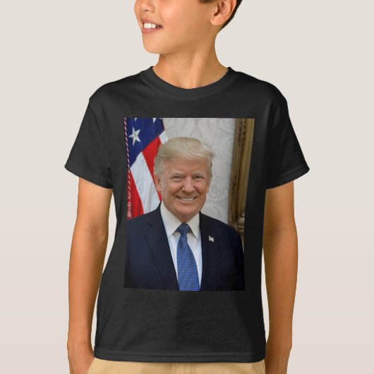 Donald Trump White House President Portret T-shirt (Voorkant)