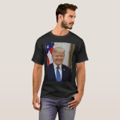 Donald Trump White House President Portret T-shirt (Voorkant volledig)
