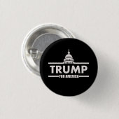 Donald Trump White House Ronde Button 3,2 Cm (Voorkant /achterkant)