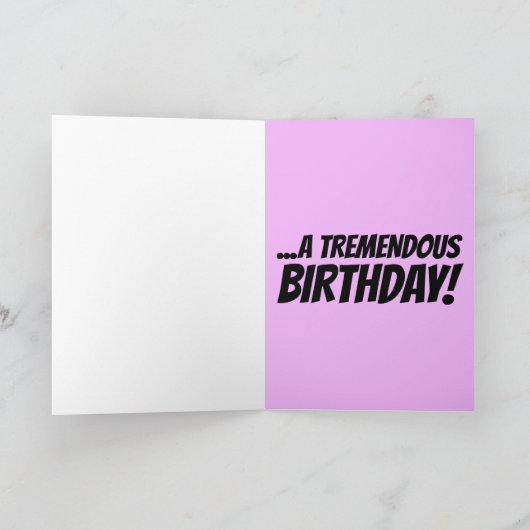 DONALD TRUMP WIFE BIRTHDAY-KAARTEN FEESTDAGEN KAART (Binnen)