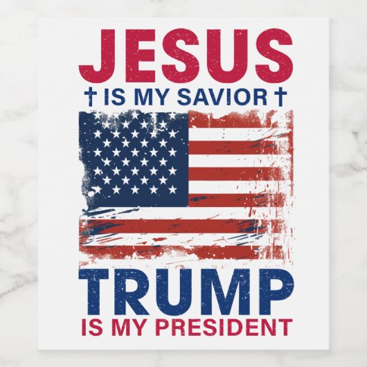 Donald Trump Wijn Etiket (Enkel label)