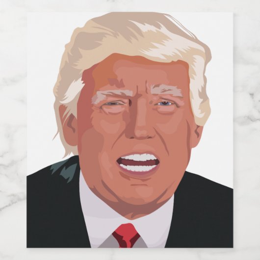 Donald Trump Wijn Sticker (Enkel label)