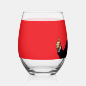 DONALD TRUMP WIJNGLAS WIJNGLAS ZONDER VOET (Rechts)
