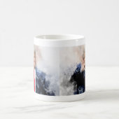 Donald Trump wijzend portret waterverf Koffiemok (Center)