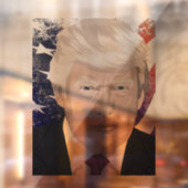 DONALD TRUMP WINDOW CLING RAAMSTICKER (Vel 2)