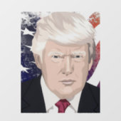 DONALD TRUMP WINDOW CLING RAAMSTICKER (Vel)
