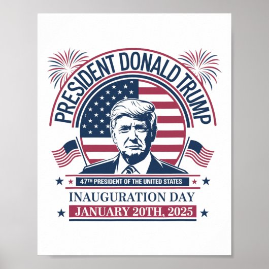 Donald Trump wint 47e President - 2024 Potus Inau Poster (Voorkant)