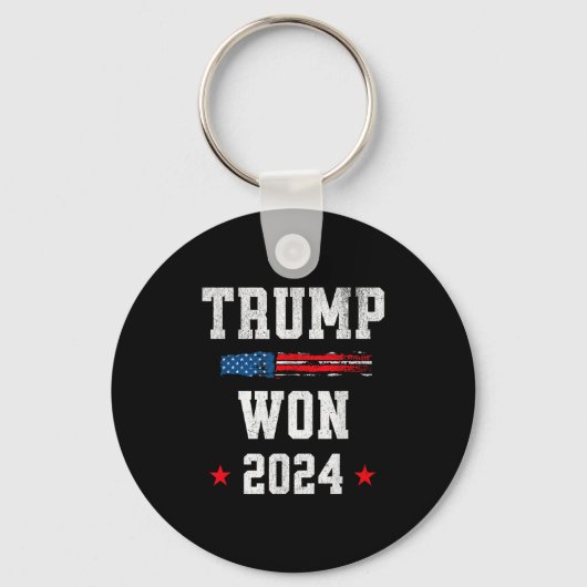 Donald Trump wint 47ste President 2024 Sleutelhanger (Voorkant)