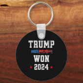 Donald Trump wint 47ste President 2024 Sleutelhanger (Voorkant)