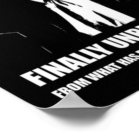 Donald Trump wint – eindelijk bevrijd van de wet Poster (Hoek)