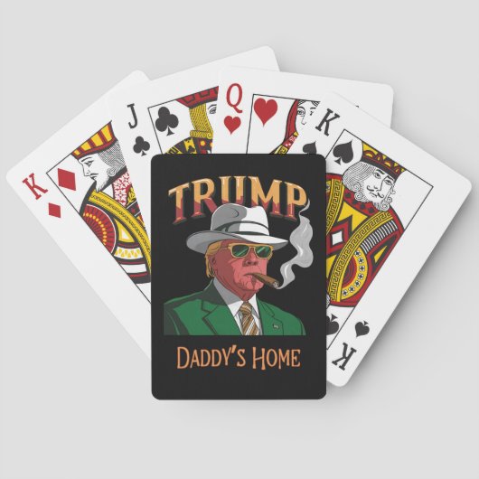 Donald Trump wint verkiezing 2024 Inauguratie MAGA Pokerkaarten (Achterkant)