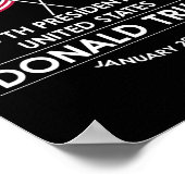 Donald Trump Won 2024 Election Inauguration Men Wo Poster (Hoek)