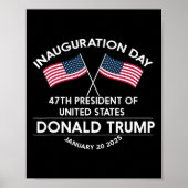 Donald Trump Won 2024 Election Inauguration Men Wo Poster (Voorkant)
