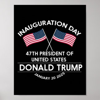 Donald Trump Won 2024 Election Inauguration Men Wo Poster
