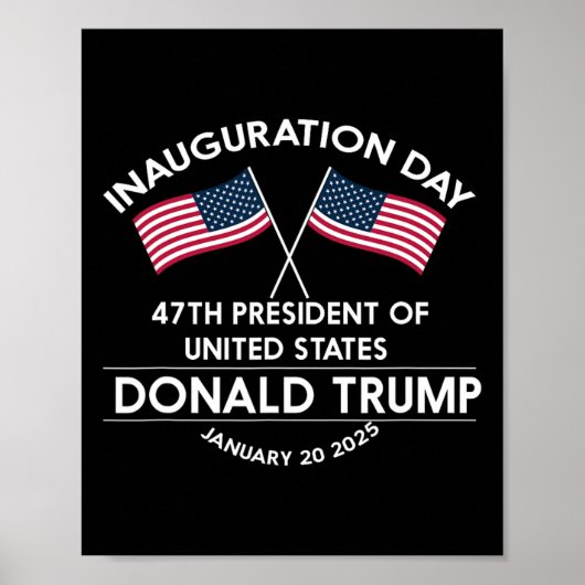 Donald Trump Won 2024 Election Inauguration Men Wo Poster (Voorkant)