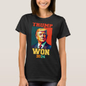 Donald Trump Won 2024 Election Inauguration Men Wo T-shirt (Voorkant)