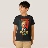 Donald Trump Won 2024 Election Inauguration Men Wo T-shirt (Voorkant volledig)
