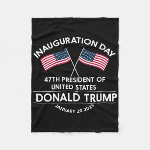 Donald Trump Won 2024 Verkiezing Inauguratie Manne Fleece Deken