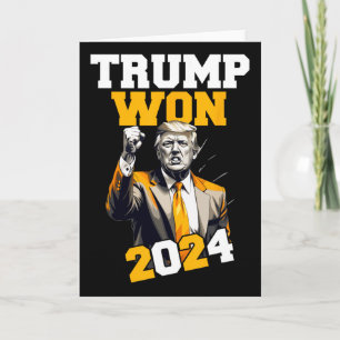 Donald Trump Won 2024 Verkiezing Inauguratie Manne Kaart